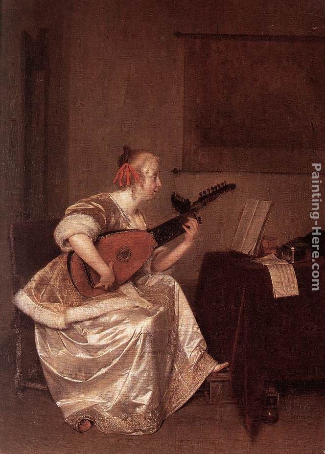 Gerard ter Borch The Lute Player